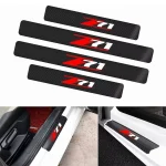Car Sill Protectors Scuff Plate For Z71 Silverado Colorado 4PCS